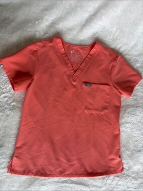 Figs Catarina One-Pocket Scrub Top |Sunset Drift | Size XS